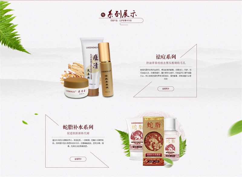 化妝護膚品網(wǎng)站建設(shè)制作開發(fā)案例